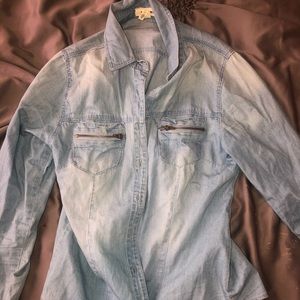 Lightweight Denim Button Shirt